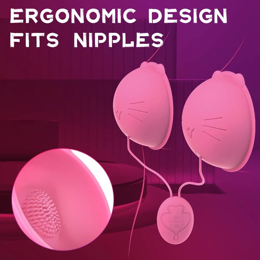 Nipple Vibrator Sex Toys for Women Nipple Clamps Sucking Stimulator Massager with 10 Powerful Modes adult toy breast stimulator