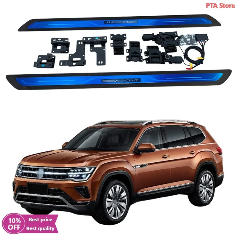 

Cc CarAutomatic Electric Power Side Step Running Board Neon LED Lights for VW Teramont 2021-2024