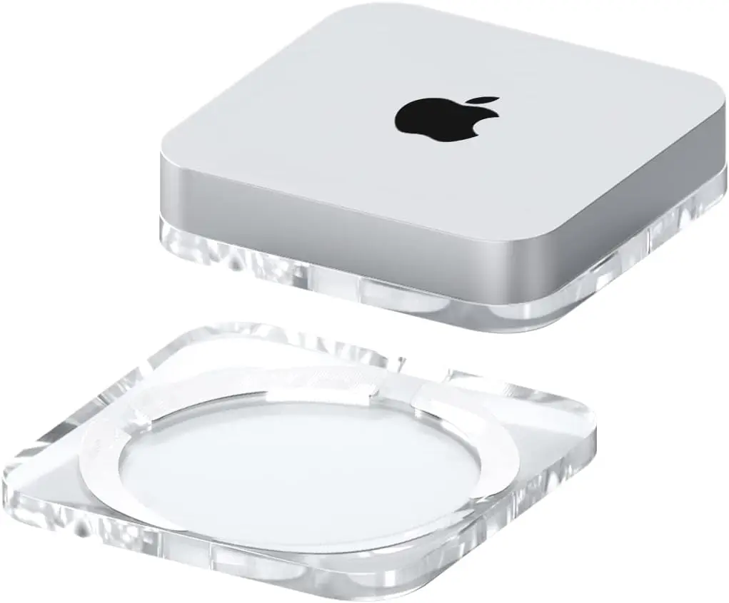 Desktop Stand para Mac Mini e Mac Studio 2-sided Pmma Transparente Dustproof Laptop Titular Acrílico de Refrigeração Dissipação de Calor Mount