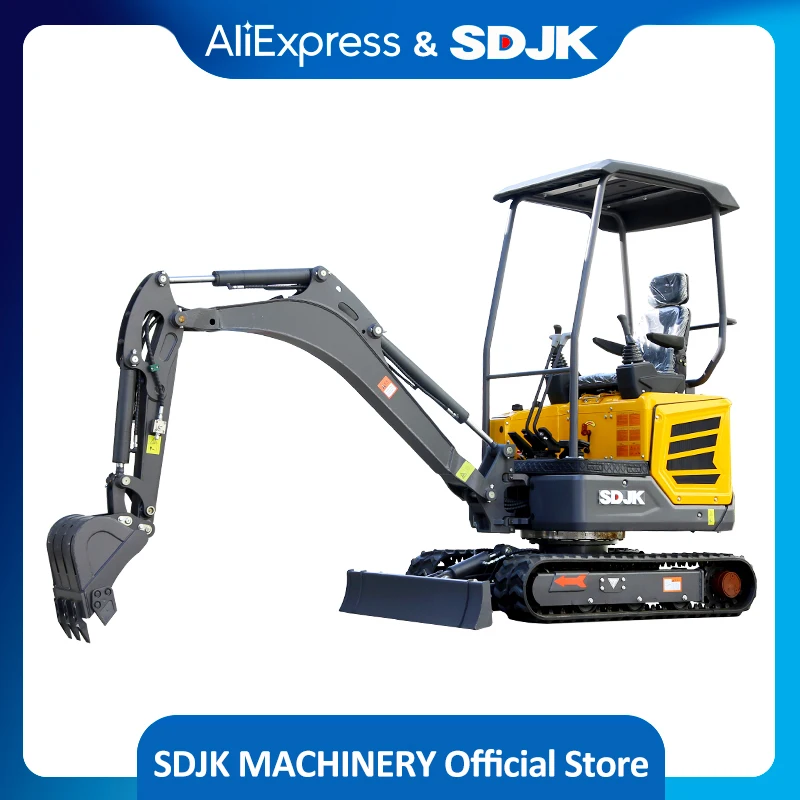 Wholesale Multifunctional Mini Excavator 2Ton Crawler Household Mini Excavator Machine 2000KG Customizable 1.8T Small Digger