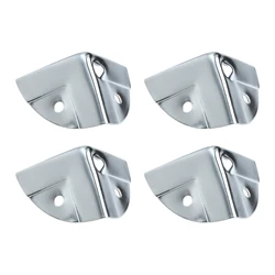 4Pcs Furniture Wrap Angle Metal Air Box,tool Box,Tool Aluminum Alloy Box Pressure Angle Three Bread Corner Protection Angle