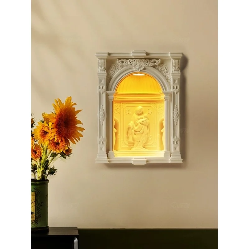 New Gypsum Wall Lamp Embedded Pre-Installed Wall-Mounted Sensor Light Corridor Guesthouse Bedroom Night Light Atmosphere Light