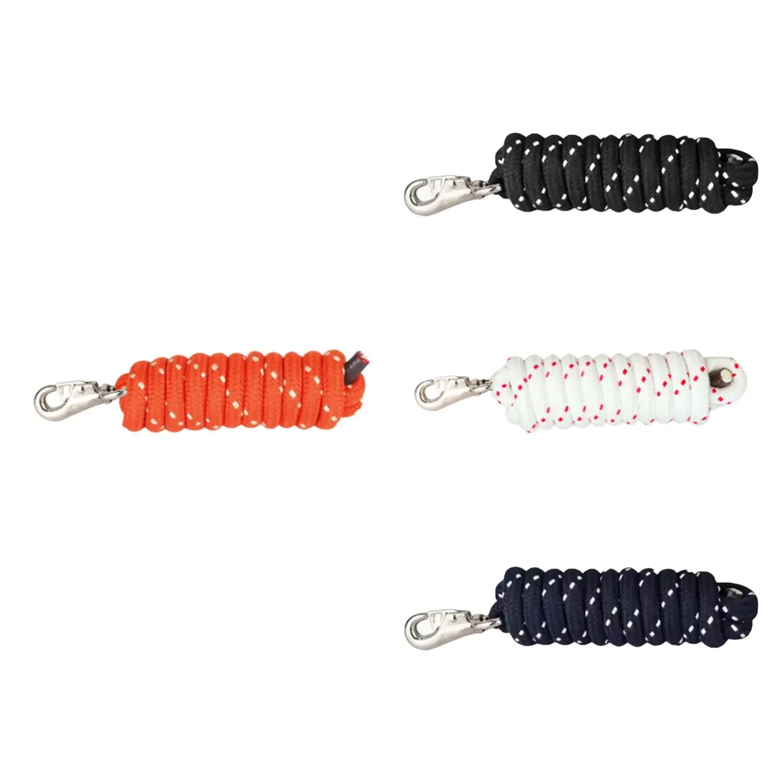 Horse Lead Rope Cord Rein Horse Leash Rope 118.11inch Attach to Halter or Harness for Horse Strong Sturdy with Bolt Snap Clip