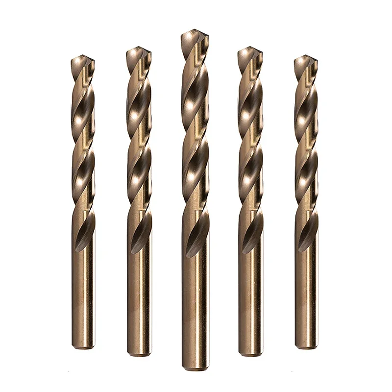 10 ピース/セット HSS M35 コバルトドリルビット 1-3 ミリメートル金属/ステンレス鋼用 - 高速度鋼コバルトコーティングされたドリルビット強化