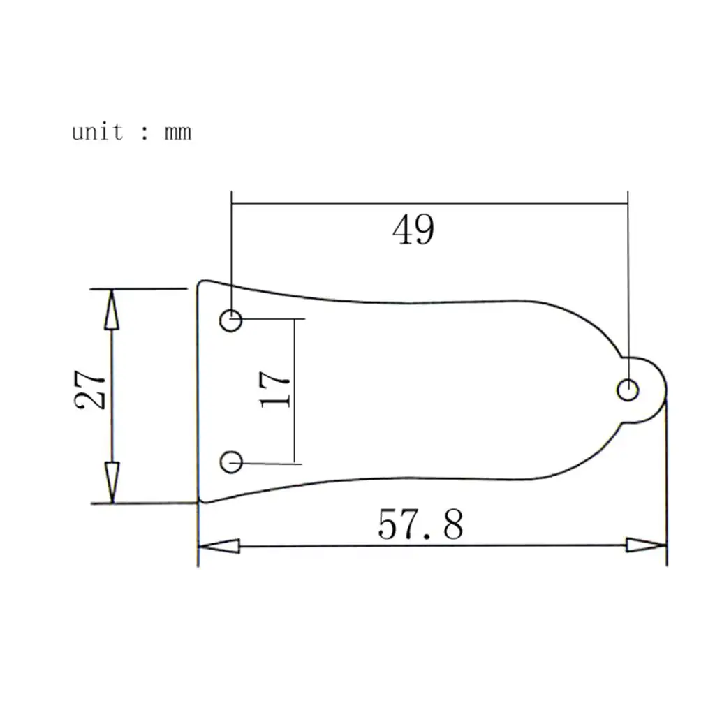 High Quality Truss Rod Cover Plate 3 Hole Guitar Replacement Piece for Bass Guitar Black Gold Silver