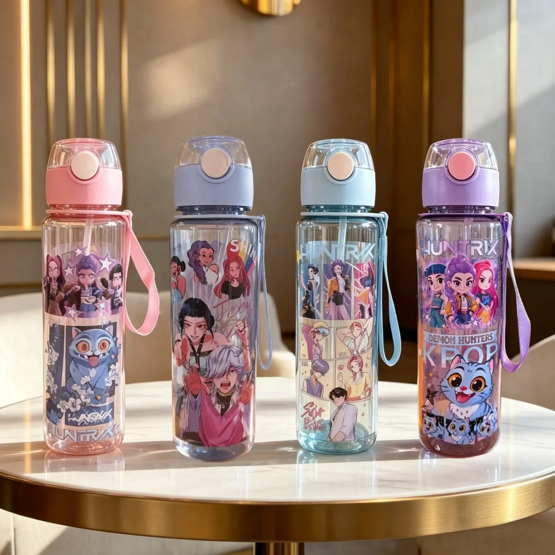 Gobelet à paille de 700 ml |   Portable pour la randonnée, grande capacité |   Utilisation en extérieur, cadeau, anti-fuite, mignon