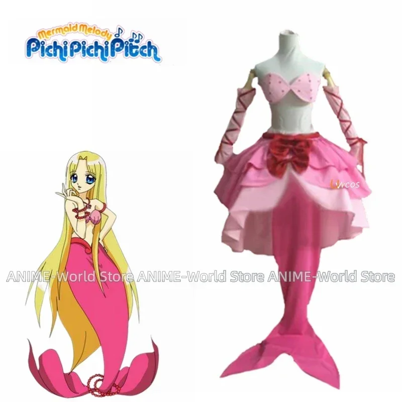 

《Custom Size》New Melody Pichi Pichi Pitch Lucia Nanami Dress Cosplay Costume