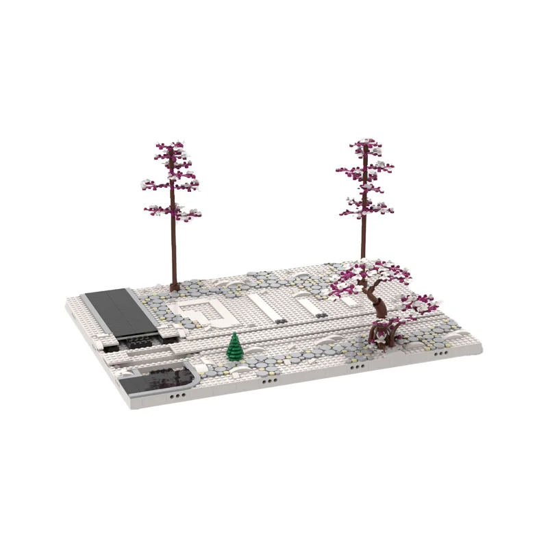 956 PCS Medieval Display Forset 10259 Winter Village Station MOC Customize Modular Building Block Simple DIY Holiday Toy Gifts
