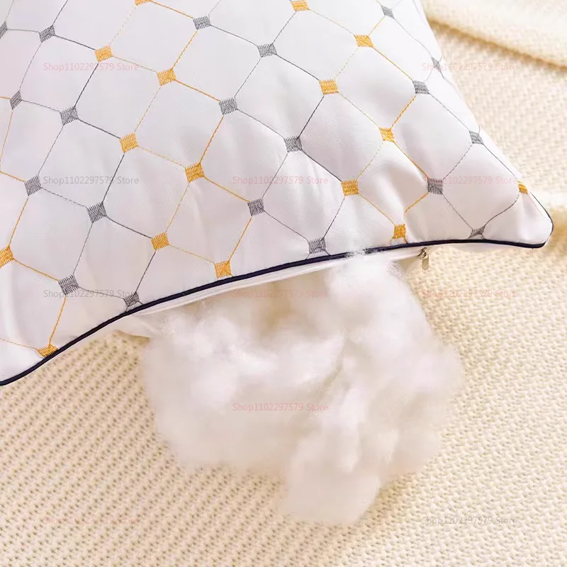 وسائد الفندق مصممة خصيصًا لحماية العمود الفقري العنقي ومساعدة النوم للاستخدام المنزلي وسادة واحدة