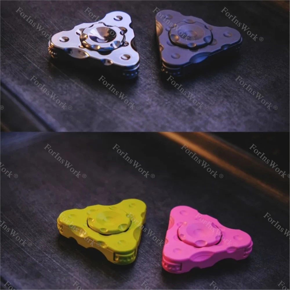 OSEDC チーズ フィジェット スピナー ファイルを解凍するローラー 大人用 クールなガジェット ストレス解消おもちゃ 不安おもちゃ