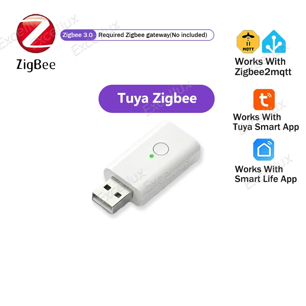 USB Zigbee Signalverstärker Reichweitenverlängerer Hochleistungsantenne Smart Home Mesh Booster Kompatibel mit Tuya Smart Life Home Assistant Z2M