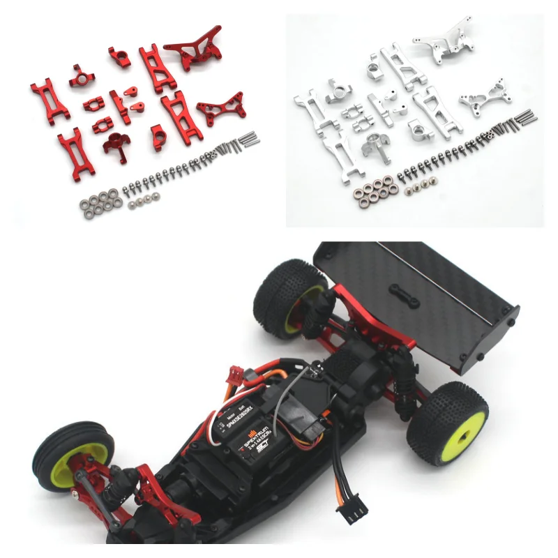 Wltoys 244016 LOSI 1/24 Micro-B 2WD Buggy RTR Metal Accessories Swing Arm C Seat Steering Cup Rear Wheel Seat Parts 7-Piece Set