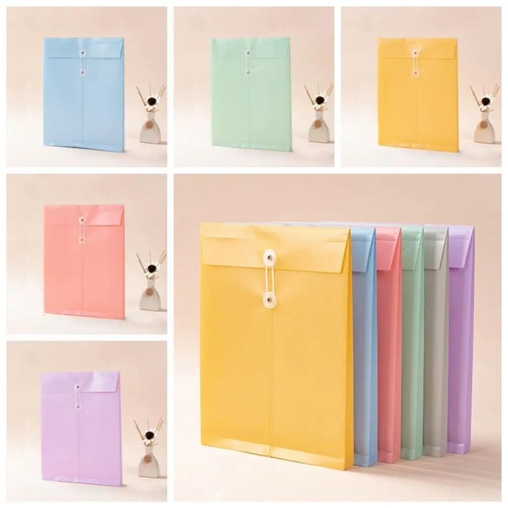 5 สีเอกสาร A4 PP แฟ้มโฟลเดอร์ขนาดใหญ่ซอง Archive โฟลเดอร์ A4 แฟ้ม Organizer กระดาษกันน้ํา Organizer ใบเสร็จรับเงิน