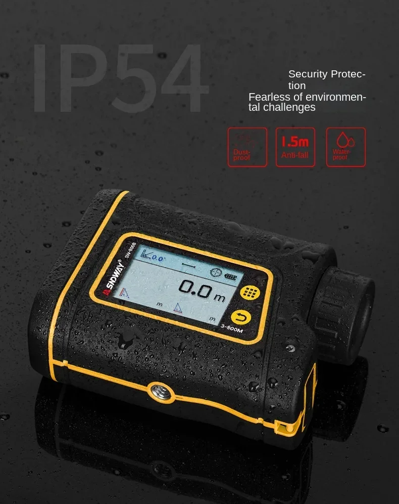 High Accuracy SNDWAY Portable SW-800B Touch LCD Digital Laser Distance Meter Telescope 800m Laser Range Finder Hunting Monocula