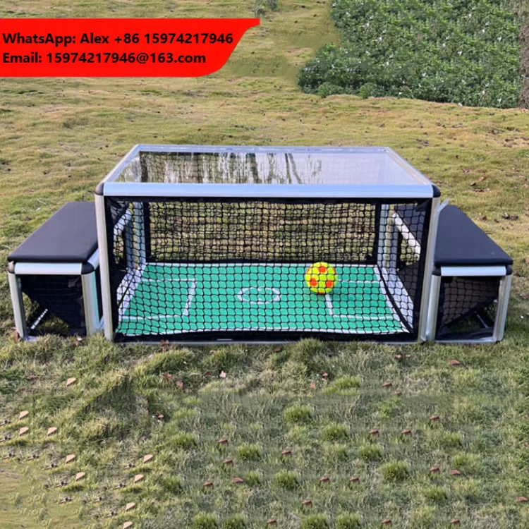 Hot Sale Amusement Game Machine Mini Two-Player Football Arcade Sport Game Machine Under Soccer Table For Mall With Two Chairs