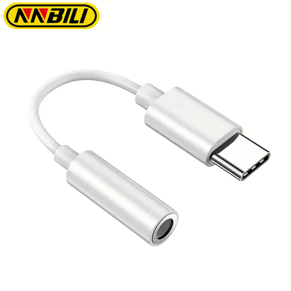 Adaptador USB tipo C a 3,5 Jack para auriculares USB-C 3,5 convertidor de Cable de Audio de 5mm para IPhone 15 15 Pro MAX Samsung Galaxy Huawei Xiaomi