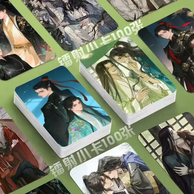 100 PCS Anime Sha Po Lang Cute Figure Card Photo Gu Yun Chang Gen Cosplay Exquisite Creative Lomo Card Picture Drama Stills Gift