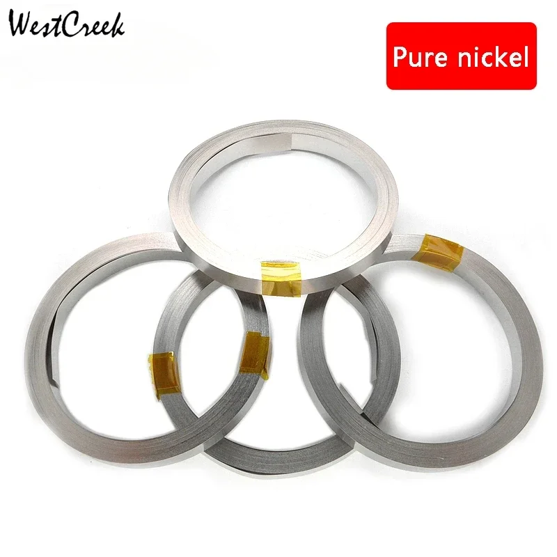 WESTCREEK Pure Nickel 99.5% Strip for Li 18650/21700 Battery Welding Welder Machine and Spot Welding 10M 0.1/0.15/0.3mm x 15mm