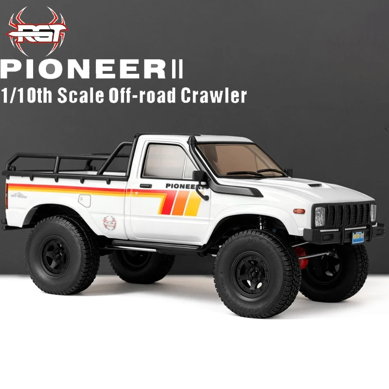 RGT 1/10 RGT EX86110V2 Pioneer II RC Car Simulation Rock Crawler 4WD Pickup Hobbywing Brushed PC1.2 Shell 6CH RTR For Gifts