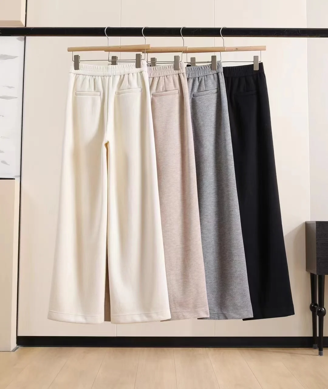 2024 Women's Clothing Thickened drawstring casual pants Spring Summer New No.50