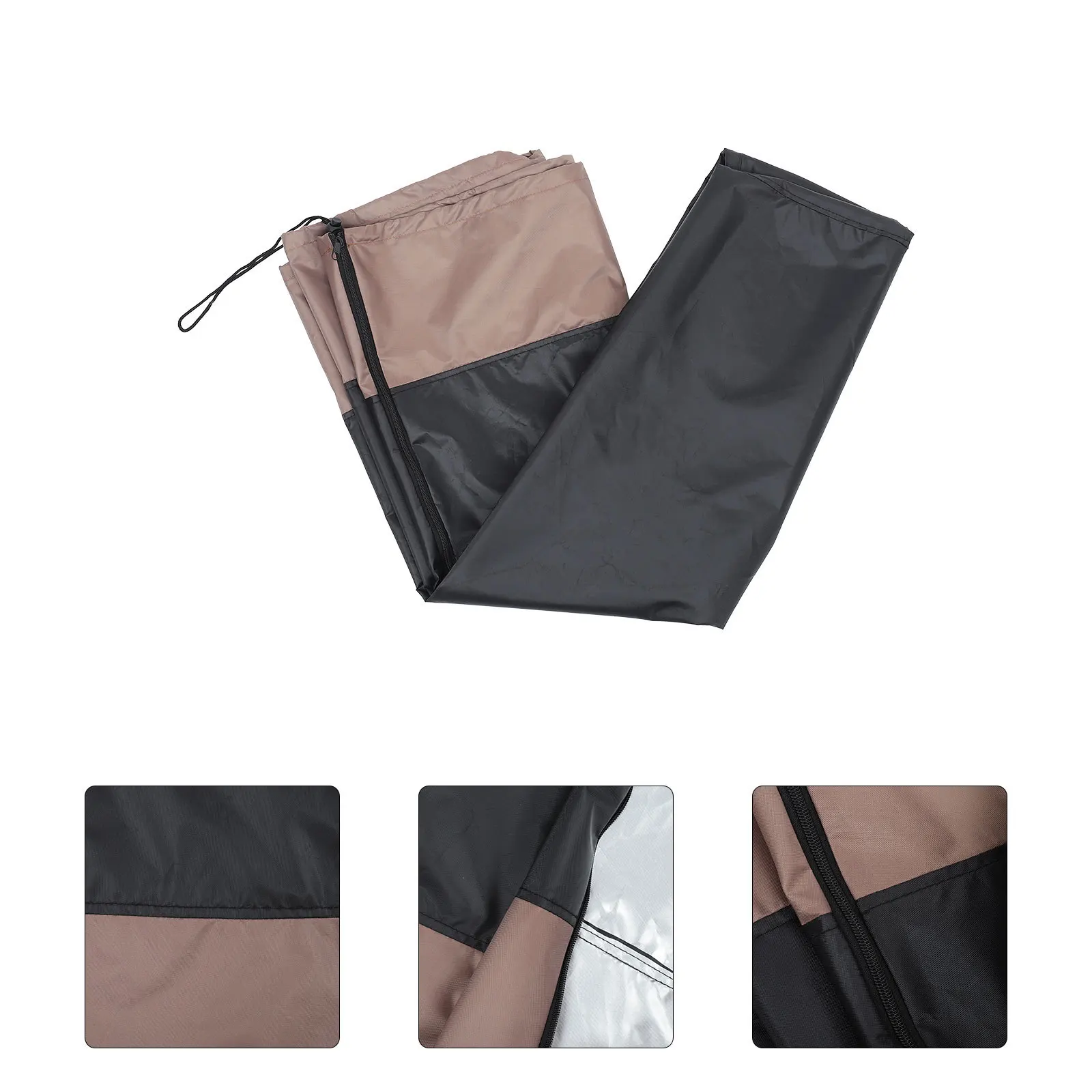 غطاء حمام الطيور المقاوم للماء من البوليستر الفاخر حامي نافورة الحديقة غطاء دائري مقاوم للطقس للتمثال الخارجي #4