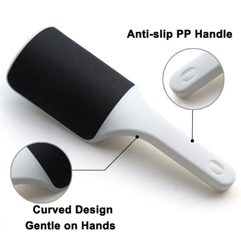 Fußfeile, professionelle Raspel, Ferse gebogene Reibe, harte abgestorbene Haut, Hornhautentferner, grobe und feine Seiten, Fußpflege-Werkzeuge