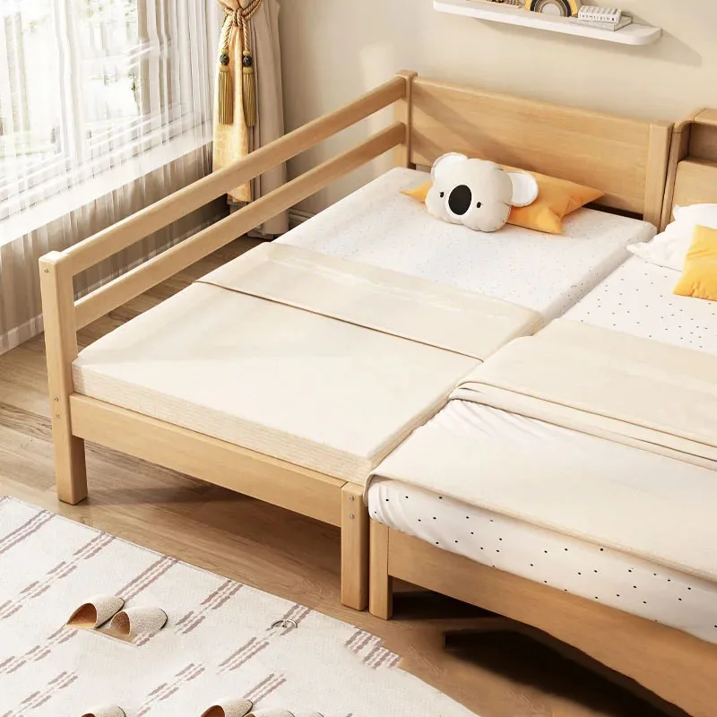 Litera de tatami de madera para niños, súper barandilla, escalera trasera, cómoda, Vintage, pequeña plataforma, camas de dormitorio, muebles para el hogar