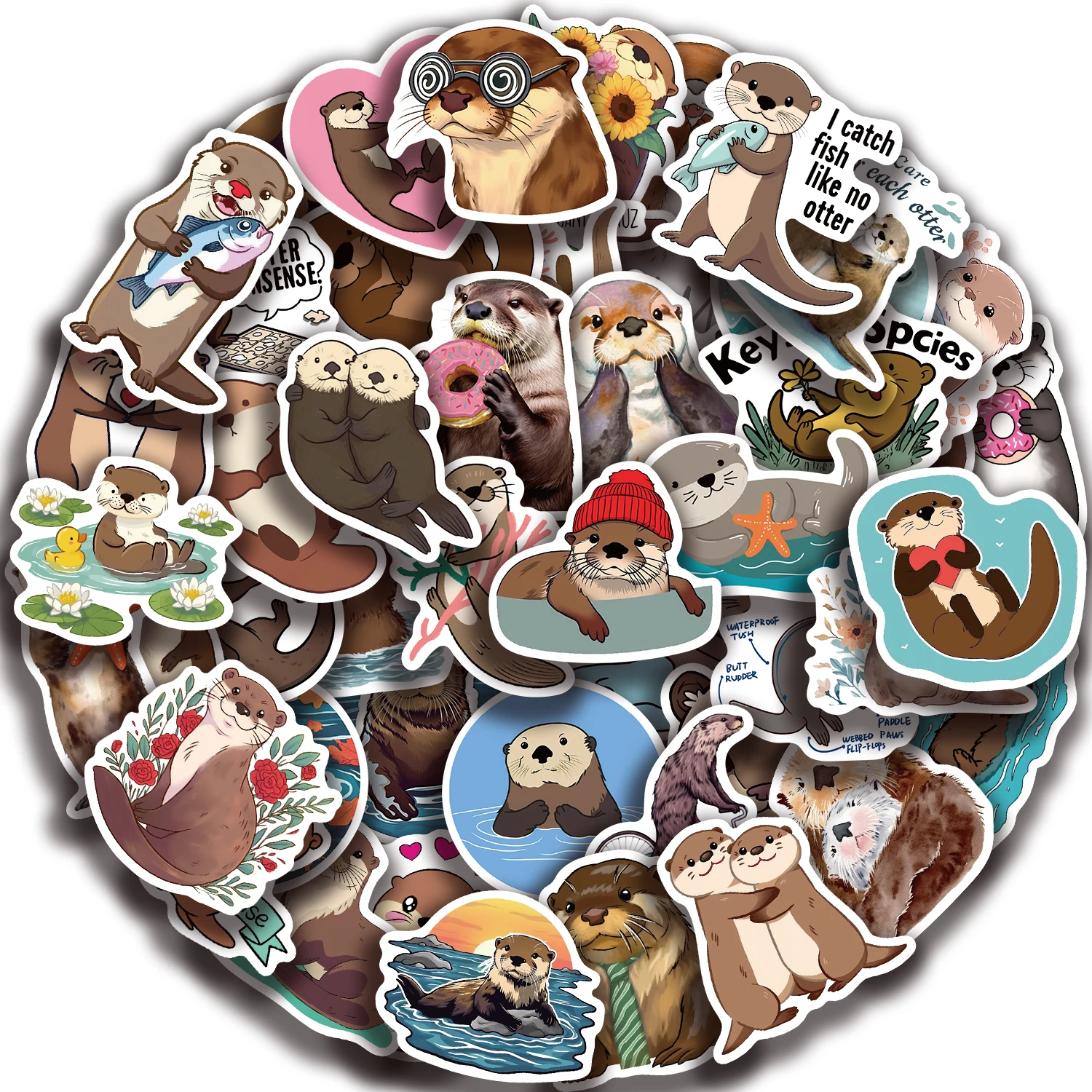 50PCS Cute Otter An…