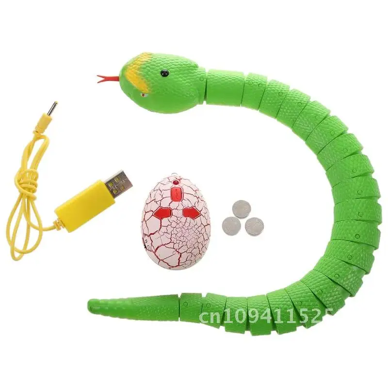 Egg Remote Control Snake And RC Rattlesnake Animal Toys Funny Terrifying Trick Mischief Novelty Children Gift for