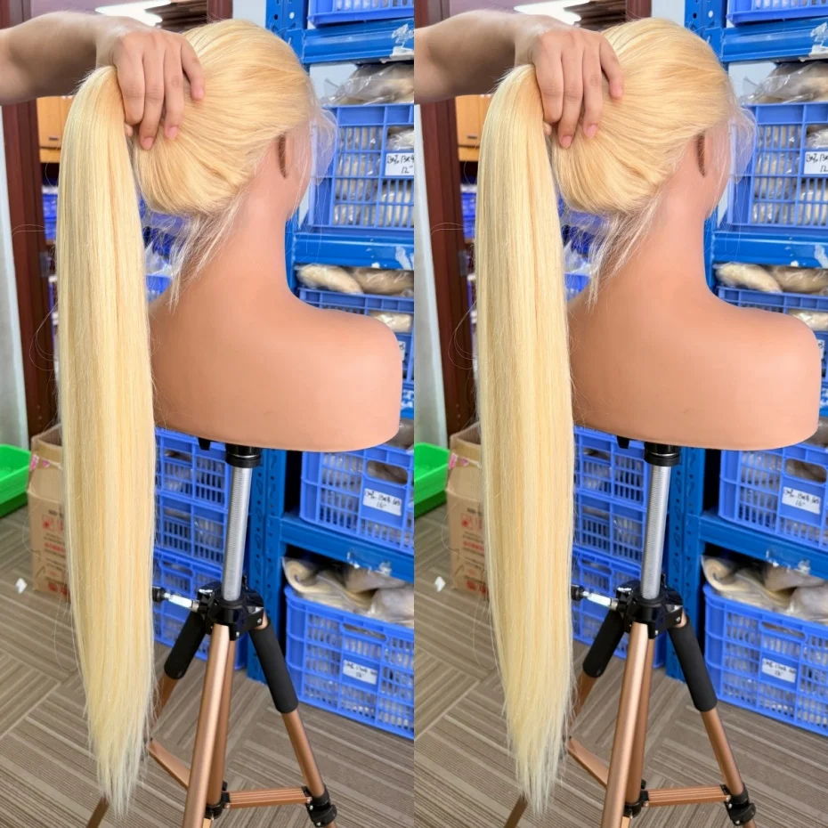 

613 Human Hair Wig 13x6 13x4 Hd Lace Front Wigs For Women Bone Straight Blonde Colored Frontal Wig 360 Full Lace Wig Human Hair