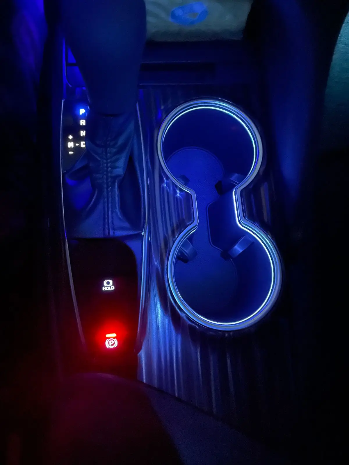 Blue LED Central Water Cup Holder Atmosphere Light Interior Decorative Lamp for Toyota Camry 2018 2019 2020 2021 2022 2023