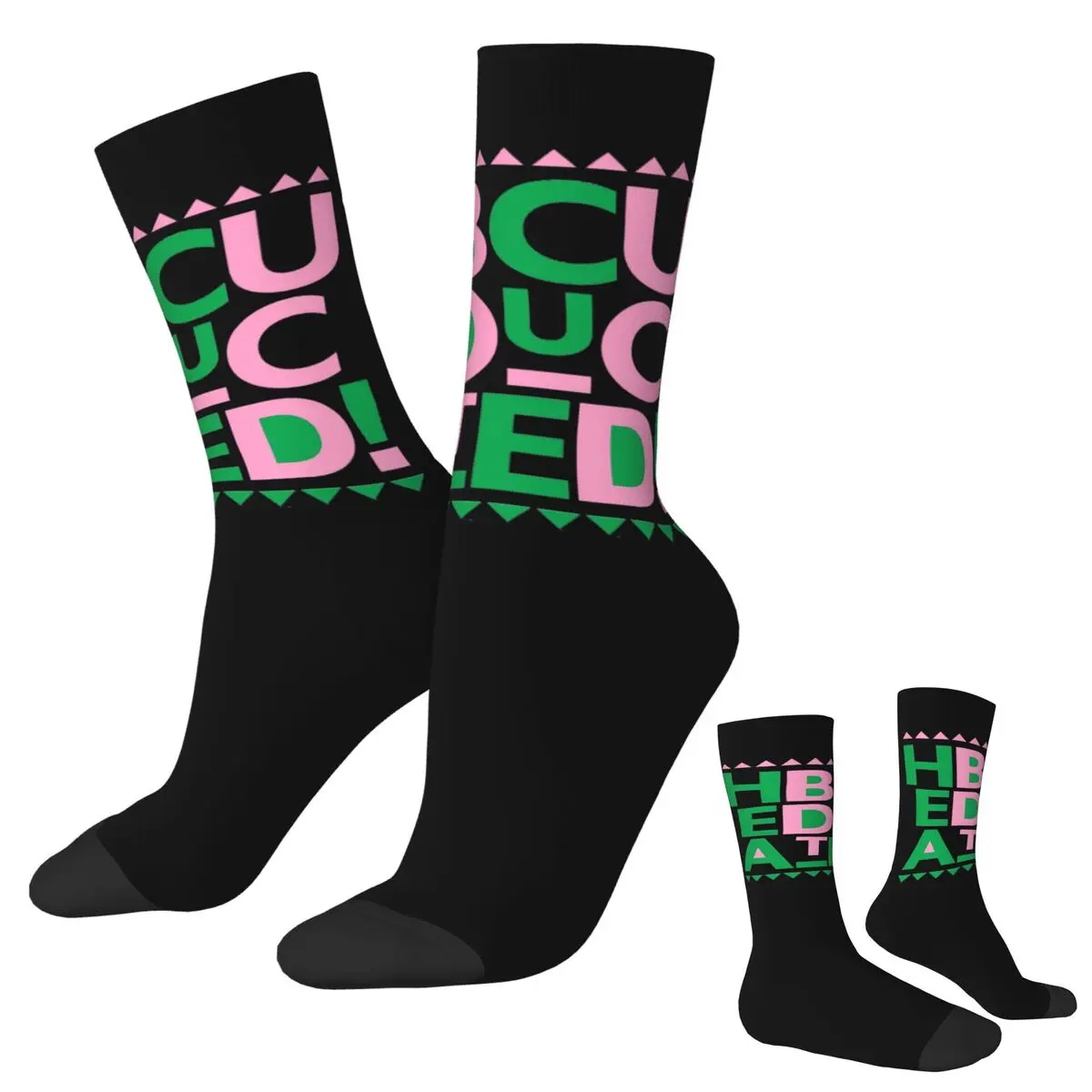 

AKA HBCU образовательные носки Harajuku, супер мягкие чулки, всесезонные длинные носки, аксессуары для мужчин и женщин, рождественские подарки