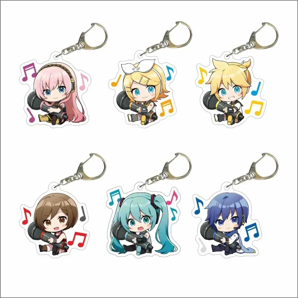 

Hatsune Miku Acrylic Keychain Cartoon Character Ornament Key Bag Pendant Clothing Accessories Hatsune Miku Keychain Acrylic Gift