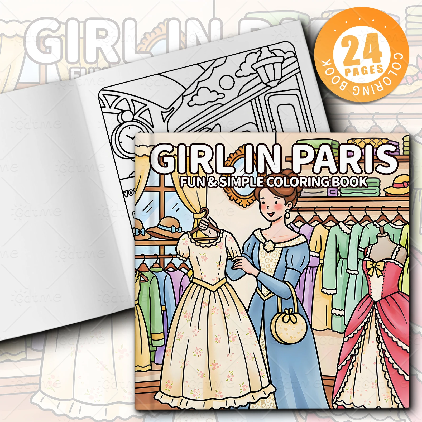 Paris Ladies Vintage Clothing - огляд і ціна Vintage Fashion Coloring Book