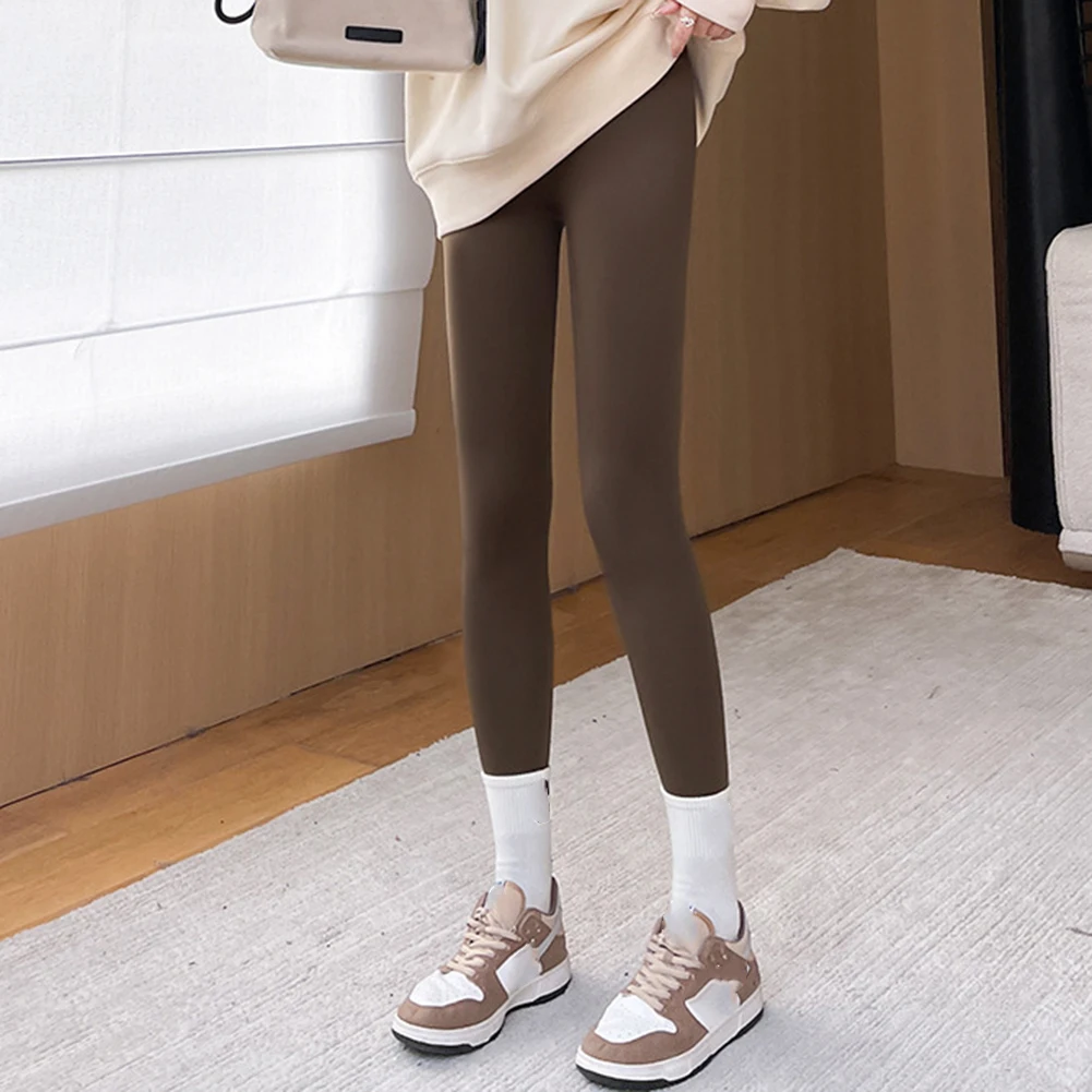 Freizeithose, Damenhose, tägliches Outfit, bequeme Hose mit hoher Taille, lässige Leggings, schmal geschnittene Hose