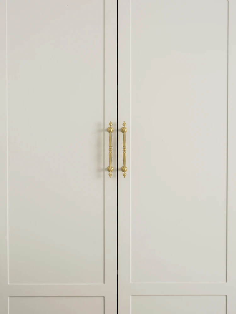 النحاس T بار مقبض كابينة الأثاث مقبض خزانة مقبض الأثاث الأجهزة مقبض الأثاث النحاسي المستدير #5