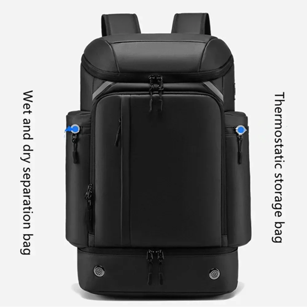 Mochila de negócios à prova d'água, grande bolsa de viagem, laptop, tablet, computador, caixa de armazenamento, bagagem, carregamento usb, sapato, espaço, bolso de isolamento