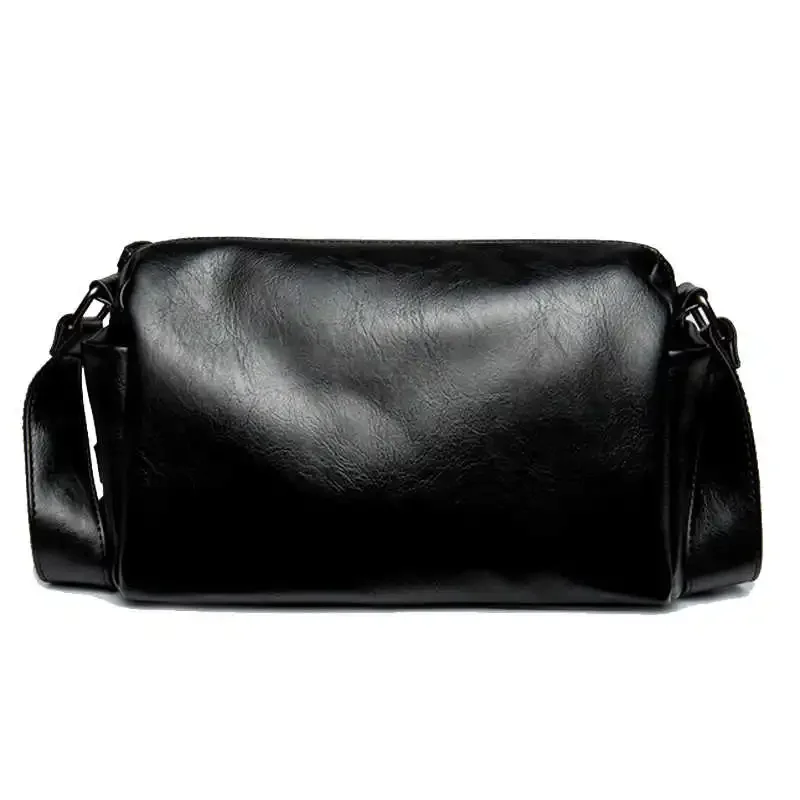 Men's Crossbody Bag Luxury PU Leather Cross bag Casual Small Oxford Shoulder Bags Fashion Unisex Cross Sling bags  Bolsa hombre