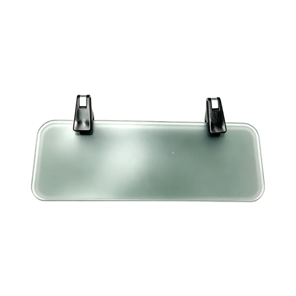 Adjustable Sun Visor Extender Car Accessory with Double Locking Gray ABS for Most Sedans SUV MPV Pickup Adjustable