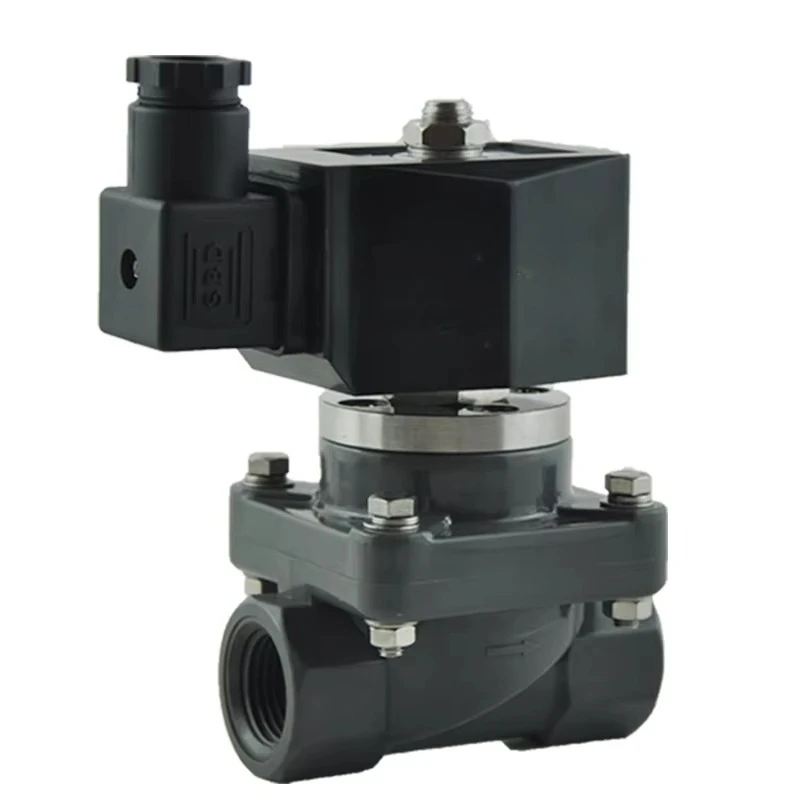 

UPVC CPVC PVC Normally Closed Chemical Acid Solenoid Valve Anti Corrosive for Sea Water DN15 DN20 220V 230VAC 24VDC Very good