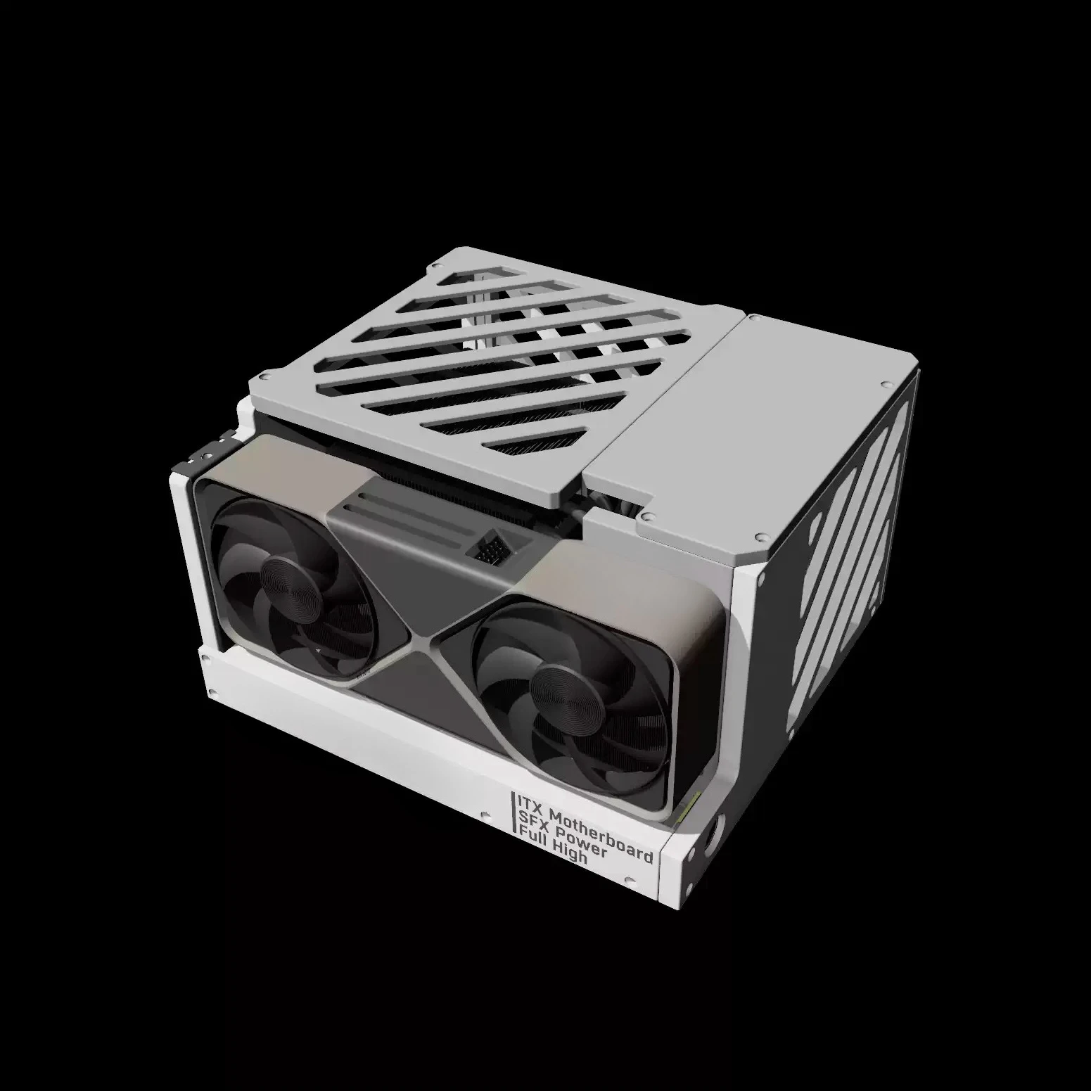 3D Printed Chassis ISF-02 Portable ITX Chassis Semi-Open Computer Chassis