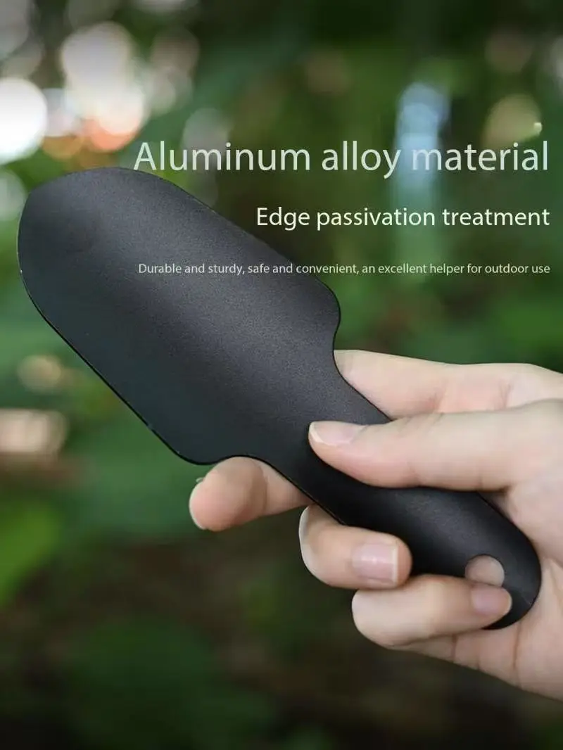 Outdoor Aluminum Alloy Tool Small Shovel, Camping Pocket Shovel, Ultra-Light Portable Multi-Purpose Gardening and Camping Shovel