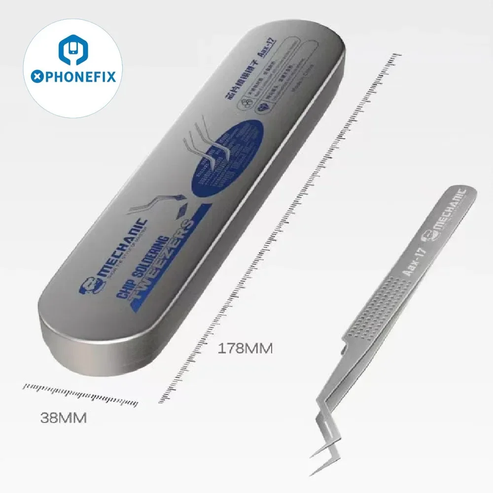 Industrial High Hardness Precision Stainless Steel Non-magnetic Anti-Corrosion Tin Positioning Tweezers Electronic Repair Tool