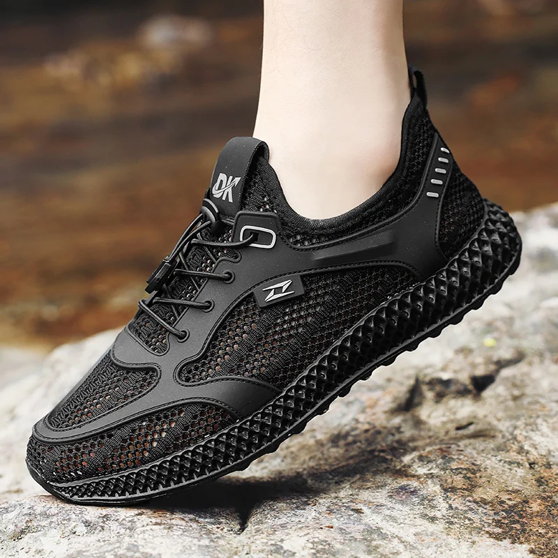 

Outdoor Men Wading Shoes Quick Drying Water Shoes Anti Slip Casual Sneakers Mesh Lightweight Breathable Sport Shoes Hiking Shoes