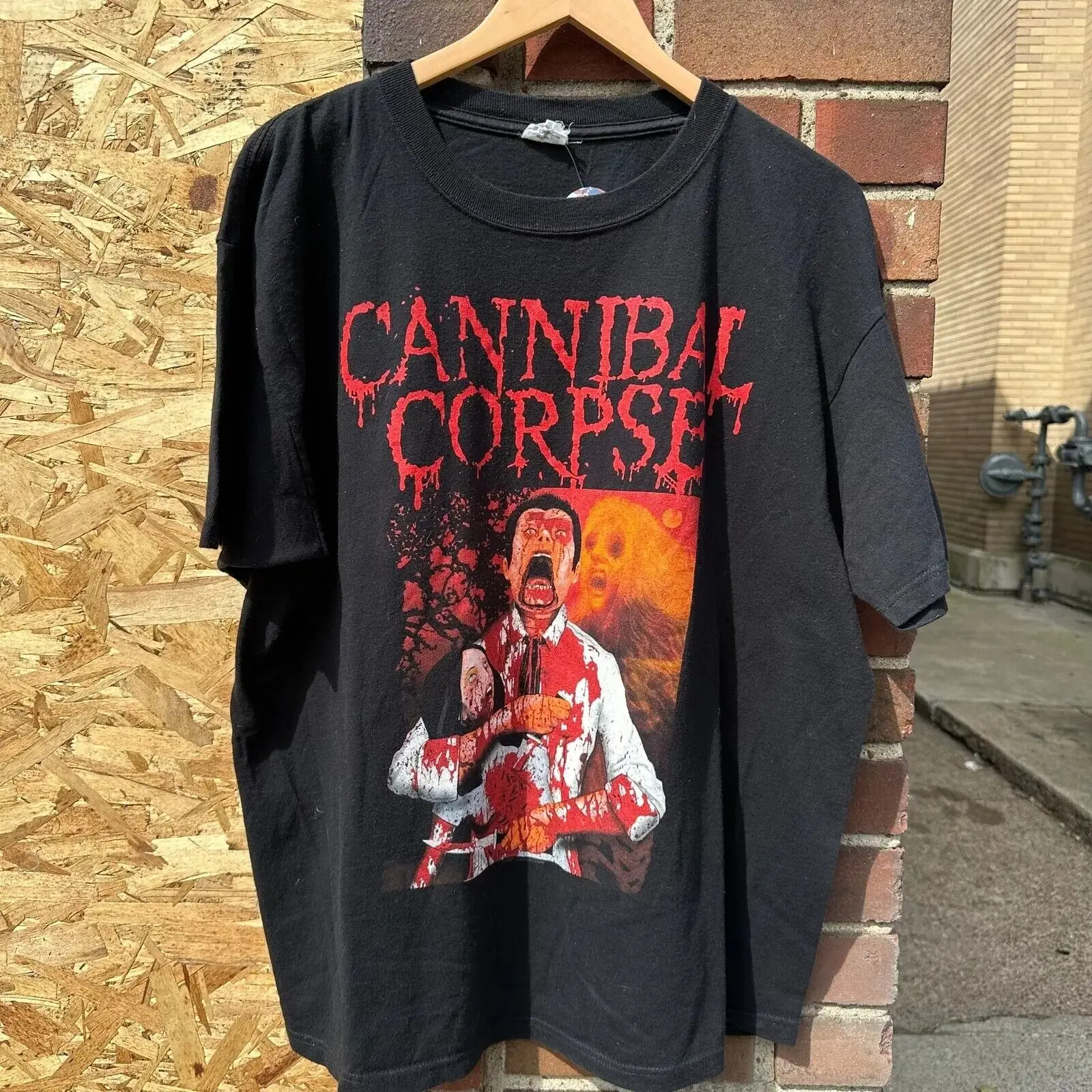 Cannibal Corpse Death Walking Algodão Preto Camiseta Unissex Reimpressão S-5XL