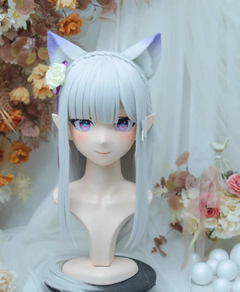 (NFD-14-23) Personalizza Testa Completa Con Serratura Crossdress Bambola Femmina/Ragazza Anime Giapponese Personaggio Dei Cartoni Animati Kig Cosplay Kigurumi Maschera