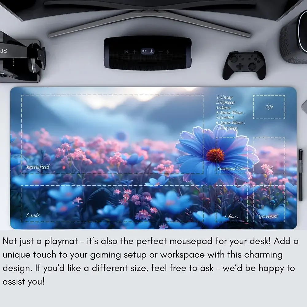 Magic Playmat card gaming mat with zones Giant life tree mtg playmat rubber anti-slip Desk Mat gamer keypad expansion mousepad