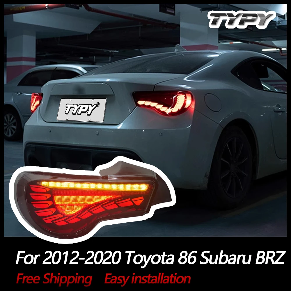 

Задние фонари для Toyota 86 2012-2020, Subaru BRZ 2013-2020, Scion светодиодный 2013-2016, задние фонари DRL Dragon Scale, 1 комплект