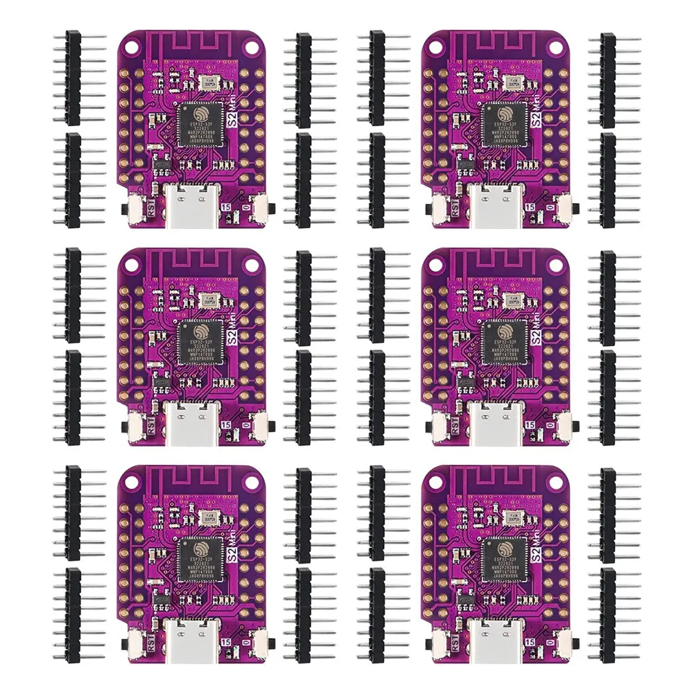 

6Pcs ESP32 S2 Mini V1.0.0 WiFi IOT Board Based ESP32-S2FN4R2 ESP32-S2 4MB Flash 2MB PSRAM MicroPython