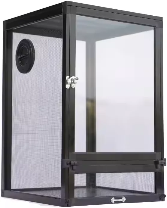 

Chameleon Cage Reptiles PVC Glass Acryl Mesh Housing Solid Animal Solid Carrier Deformation Box